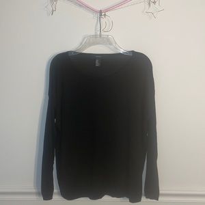 Black long sleeve sweater